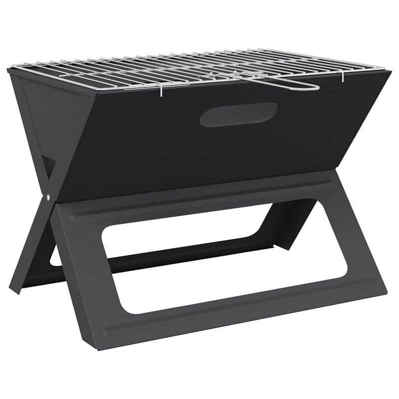 Afbeelding laden in galerijviewer, Vidaxl buiten grill zwart 46 x 31 x 31 cm staal
