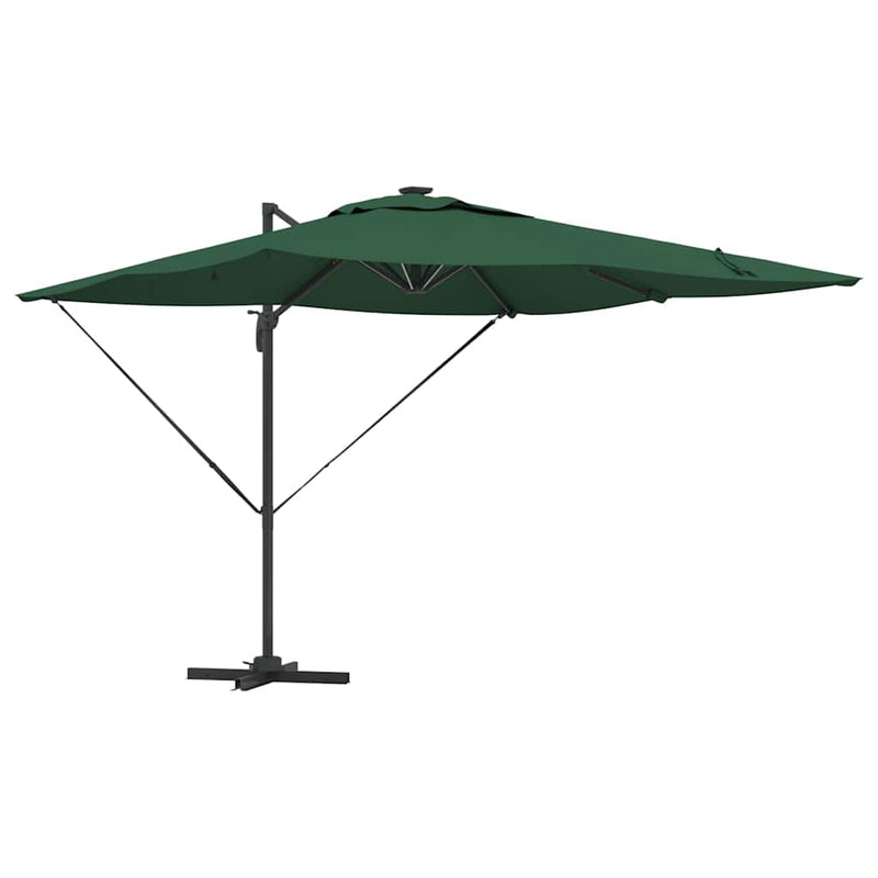 Chargez l'image dans la visionneuse de la galerie, Vidaxl parasol groen 286 x 284 x 270 cm aluminium en polyester
