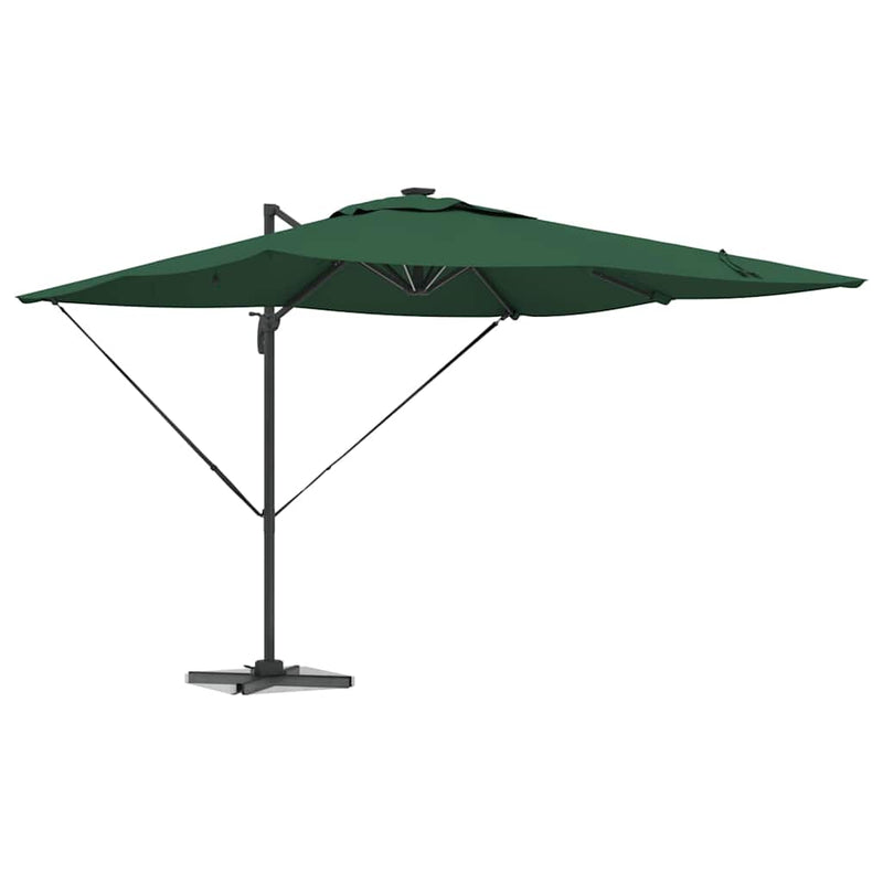 Chargez l'image dans la visionneuse de la galerie, Vidaxl parasol groen 286 x 284 x 270 cm aluminium en polyester
