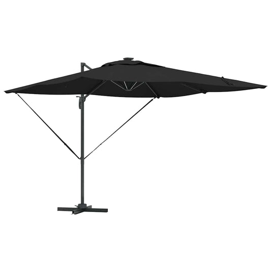 Vidaxl parasol zwart 286 x 284 x 270 cm aluminium en polyester
