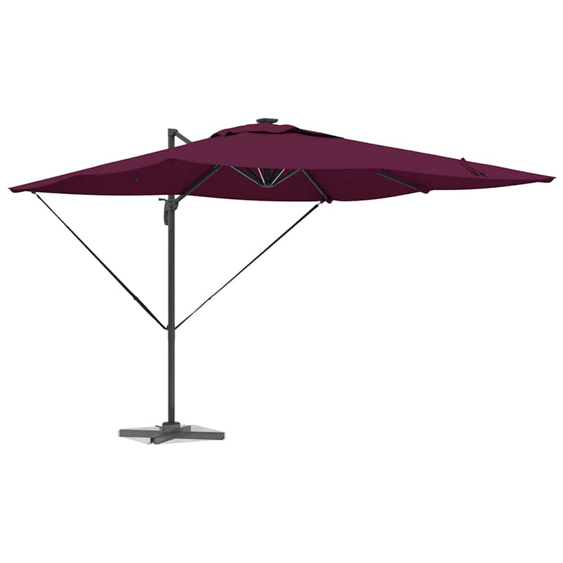 Afbeelding laden in galerijviewer, Vidaxl parasol bordeaux rood 286 x 284 x 270 cm aluminium en polyester
