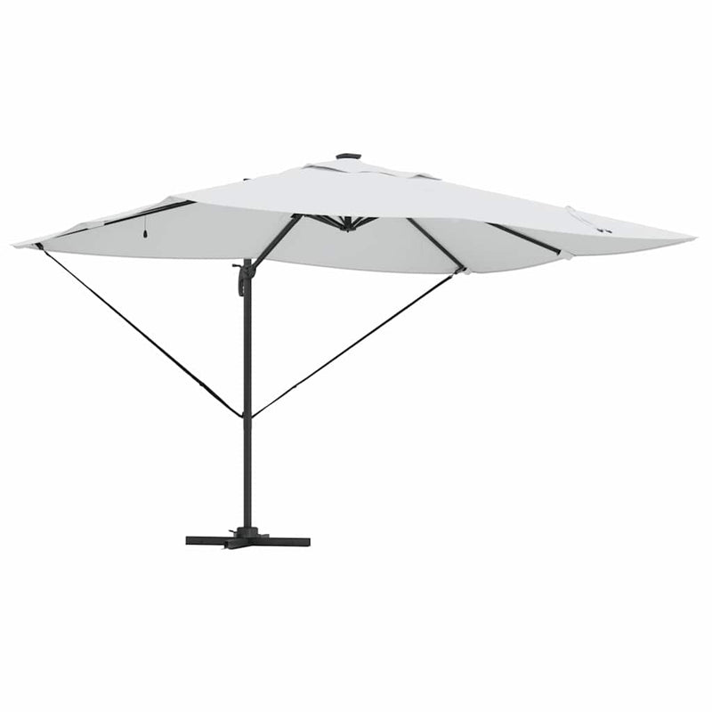 Chargez l'image dans la visionneuse de la galerie, Vidaxl parasol met slot zand 352 x 251 x 265 cm polyester en aluminium
