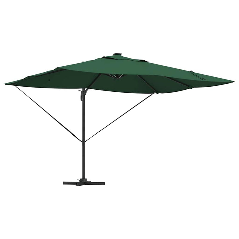 Chargez l'image dans la visionneuse de la galerie, Vidaxl parasol groen 352 x 251 x 265 cm polyester en aluminium
