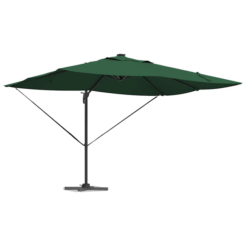 Chargez l'image dans la visionneuse de la galerie, Vidaxl parasol groen 352 x 251 x 265 cm polyester en aluminium
