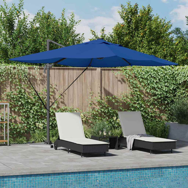 Afbeelding laden in galerijviewer, Vidaxl parasol azurblauw 352 x 251 x 265 cm polyester en aluminium
