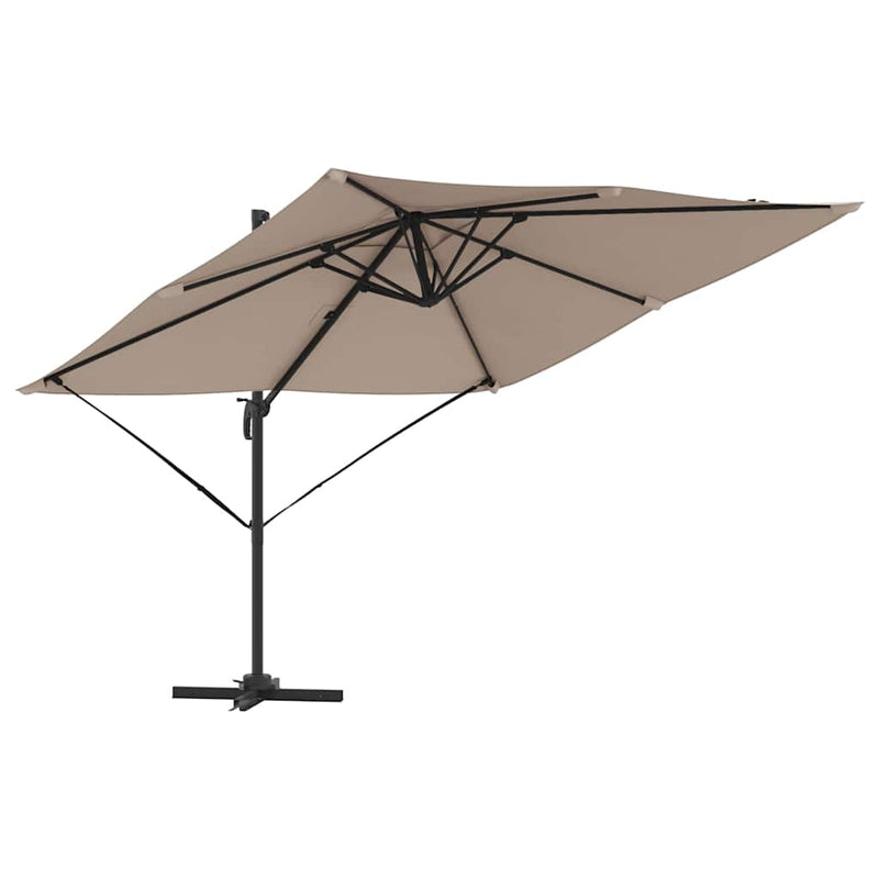 ギャラリービューアに画像をロードする, Vidaxl roma parasol taupe 286 x 284 x 265 cm aluminium en polyester
