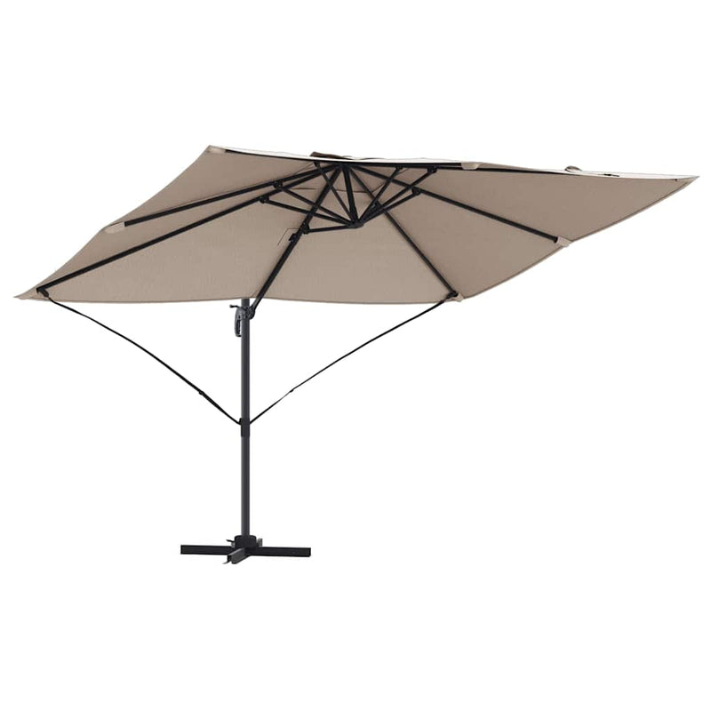 ギャラリービューアに画像をロードする, Vidaxl parasol taupe 351 x 250 x 260 cm polyester en aluminium
