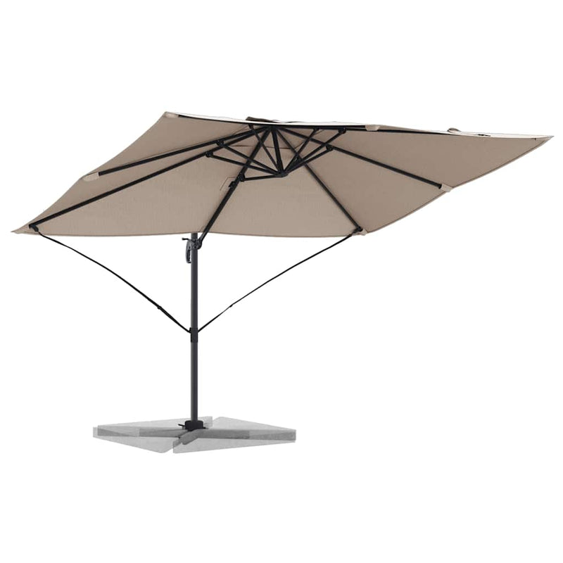 ギャラリービューアに画像をロードする, Vidaxl parasol taupe 351 x 250 x 260 cm polyester en aluminium
