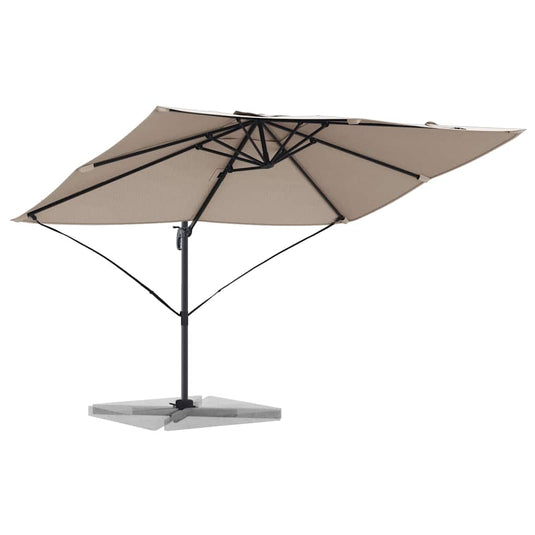 Vidaxl parasol taupe 351 x 250 x 260 cm polyester en aluminium