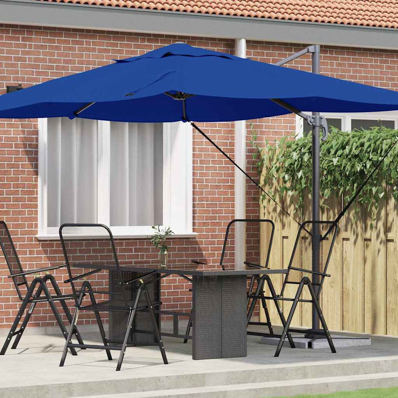 ギャラリービューアに画像をロードする, Vidaxl parasol azurblauw 351 x 250 x 260 cm polyester en aluminium
