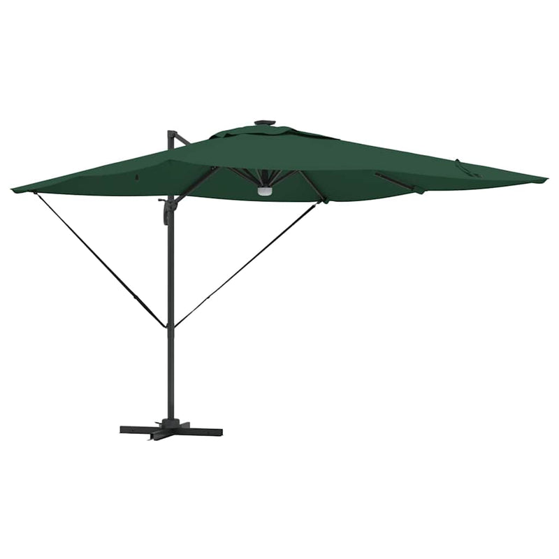 ギャラリービューアに画像をロードする, Vidaxl roma parasol groen 286 x 284 x 270 cm aluminium en polyester
