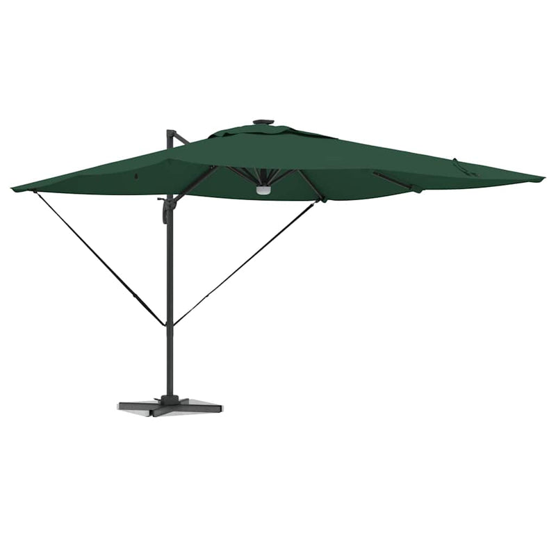 ギャラリービューアに画像をロードする, Vidaxl roma parasol groen 286 x 284 x 270 cm aluminium en polyester
