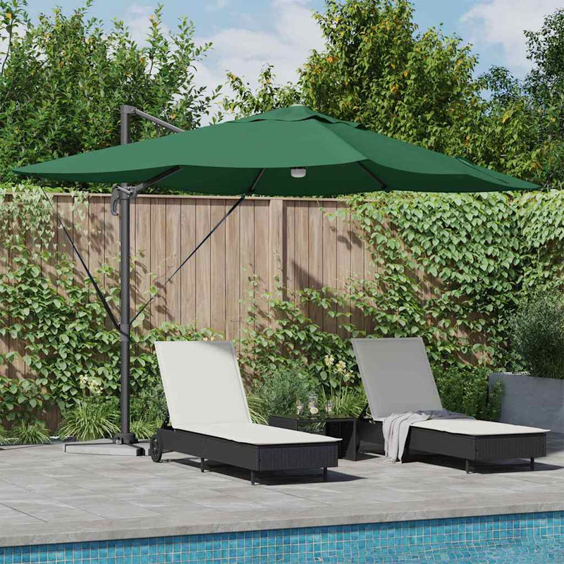 ギャラリービューアに画像をロードする, Vidaxl parasol groen 351 x 250 x 253 cm polyester en aluminium
