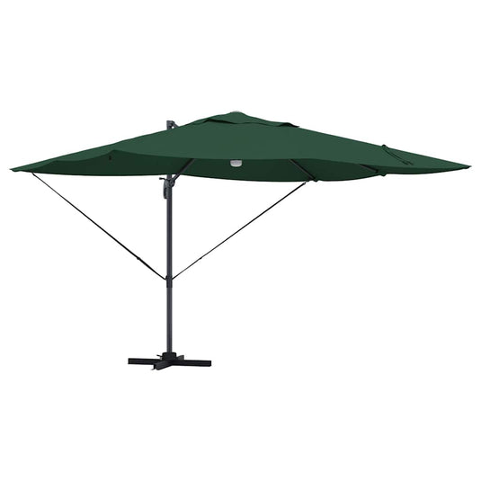 Vidaxl parasol groen 351 x 250 x 253 cm polyester en aluminium
