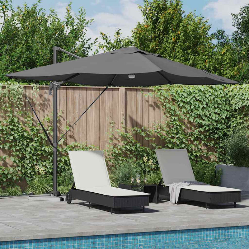 ギャラリービューアに画像をロードする, Vidaxl parasol antraciet 351 x 250 x 253 cm polyester en aluminium
