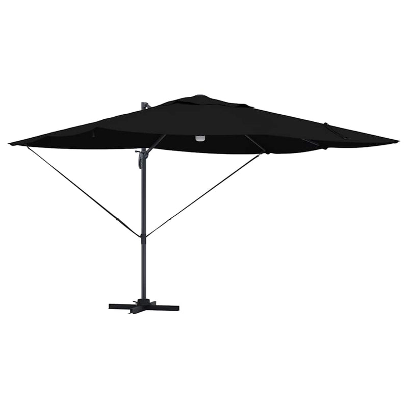 ギャラリービューアに画像をロードする, Vidaxl parasol zwart 351 x 250 x 253 cm polyester en aluminium
