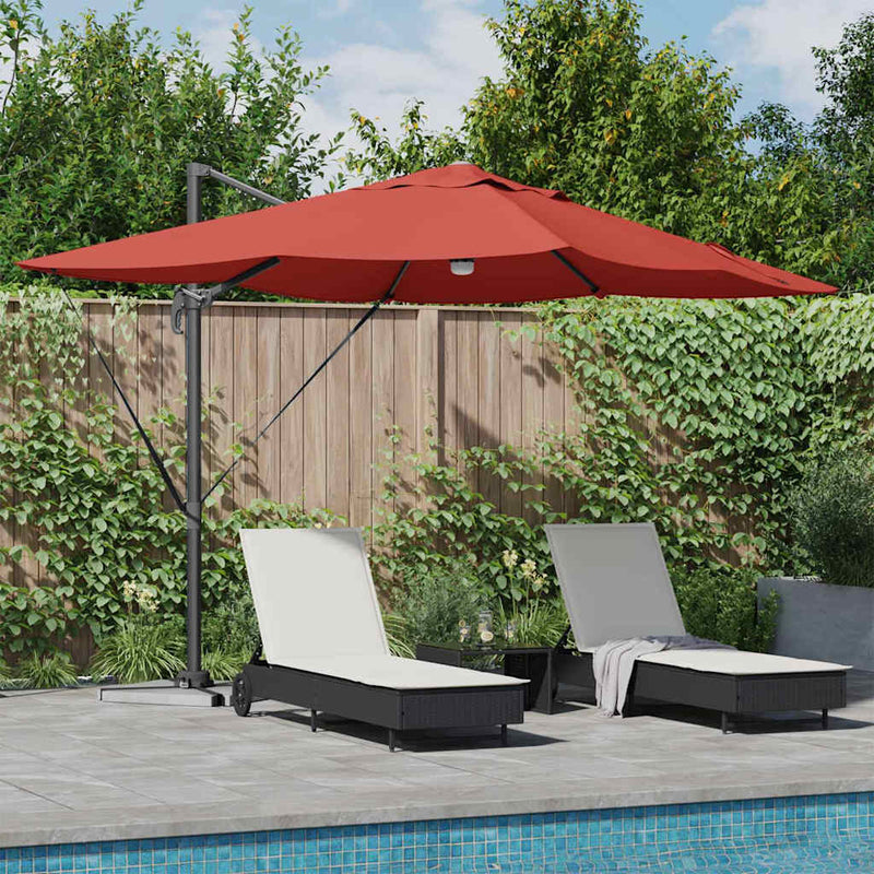 ギャラリービューアに画像をロードする, Vidaxl parasol terracotta 351 x 250 x 253 cm polyester en aluminium
