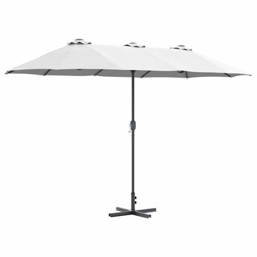 Vidaxl tuinparasol zand 370 x 197 x 239 cm polyester en aluminium