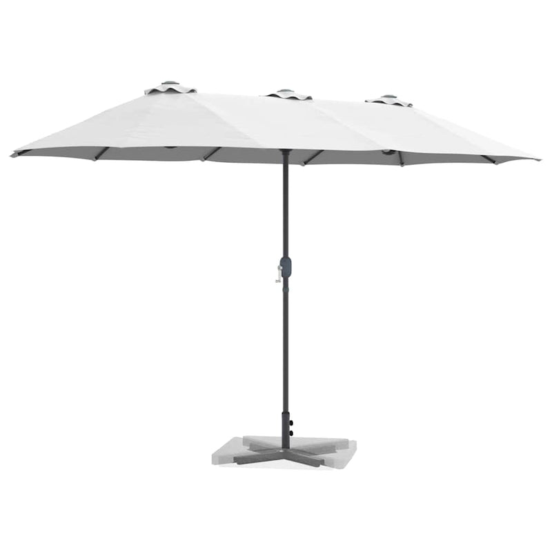 ギャラリービューアに画像をロードする, Vidaxl tuinparasol zand 370 x 197 x 239 cm polyester en aluminium
