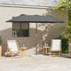 Vidaxl tuinparasol antraciet 370 x 197 x 239 cm polyester en aluminium