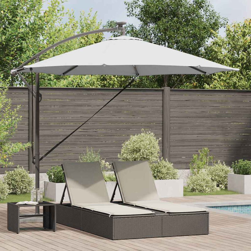 Chargez l'image dans la visionneuse de la galerie, Vidaxl parasol zand 294 x 294 x 248 cm polyester en aluminium
