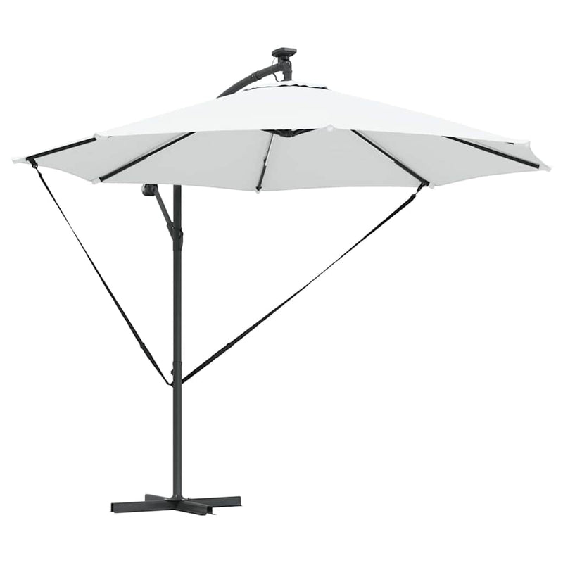 Chargez l'image dans la visionneuse de la galerie, Vidaxl parasol zand 294 x 294 x 248 cm polyester en aluminium
