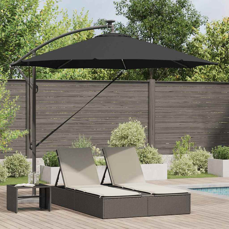 Afbeelding laden in galerijviewer, Vidaxl parasol zwart 294 x 294 x 248 cm polyester en aluminium
