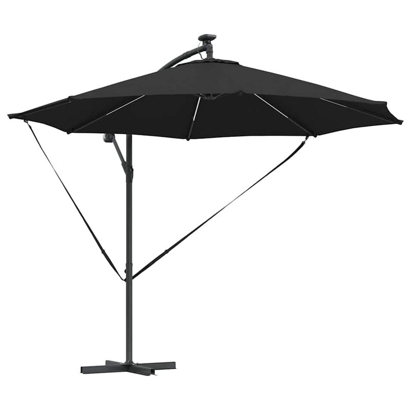 Afbeelding laden in galerijviewer, Vidaxl parasol zwart 294 x 294 x 248 cm polyester en aluminium
