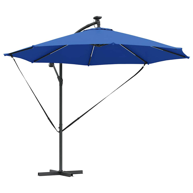 Chargez l'image dans la visionneuse de la galerie, Vidaxl parasol azurblauw 294 x 294 x 248 cm polyester en aluminium

