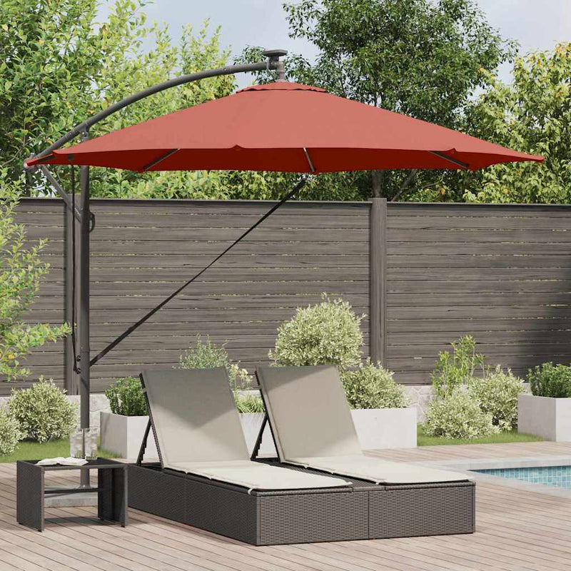 Chargez l'image dans la visionneuse de la galerie, Vidaxl parasol terracotta 294 x 294 x 248 cm polyester en aluminium
