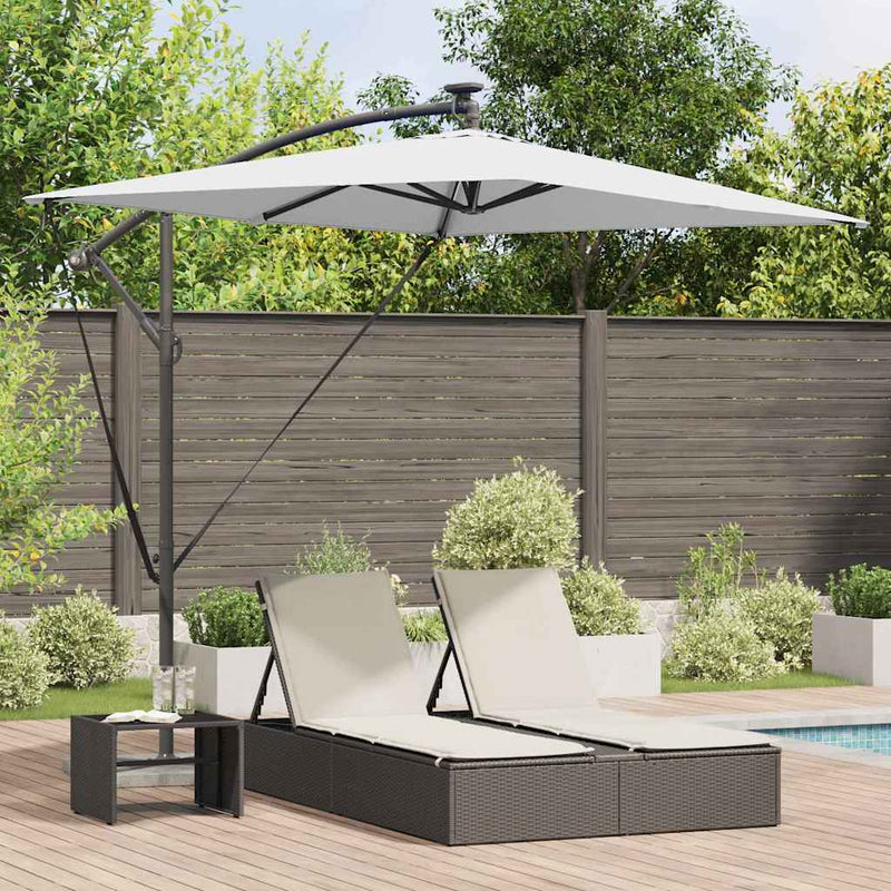 Chargez l'image dans la visionneuse de la galerie, Vidaxl parasol zand 294 x 200 x 270 cm polyester en aluminium
