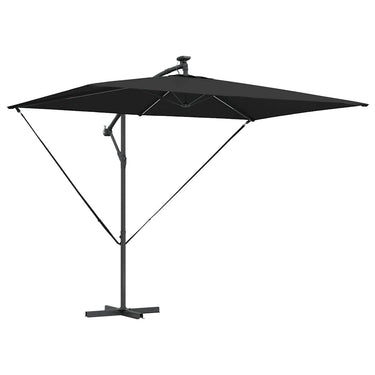 Vidaxl parasol zwart 294 x 200 x 270 cm polyester en aluminium