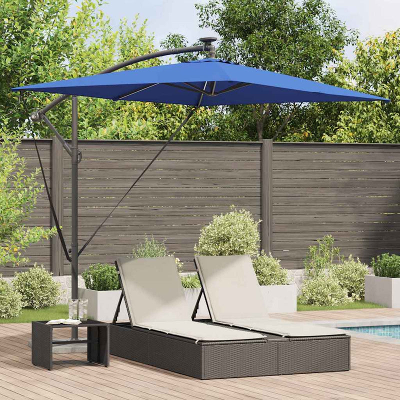 ギャラリービューアに画像をロードする, Vidaxl parasol azurblauw 294 x 200 x 270 cm polyester en aluminium
