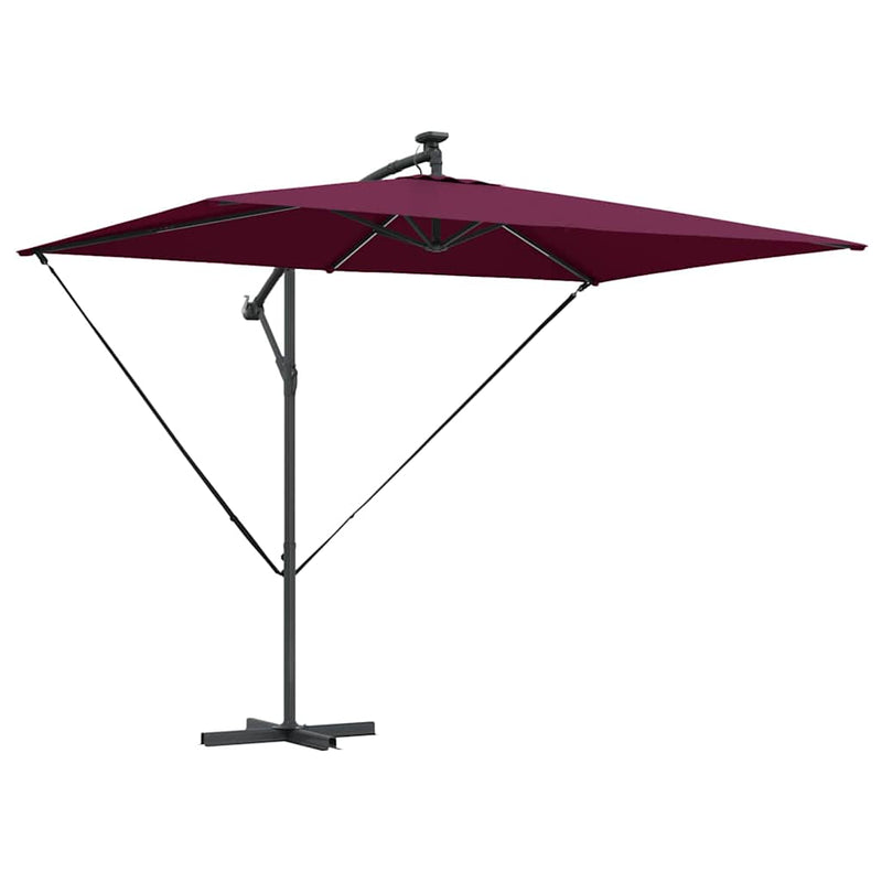 ギャラリービューアに画像をロードする, Vidaxl parasol bordeaux rood 294 x 200 x 270 cm polyester en aluminium
