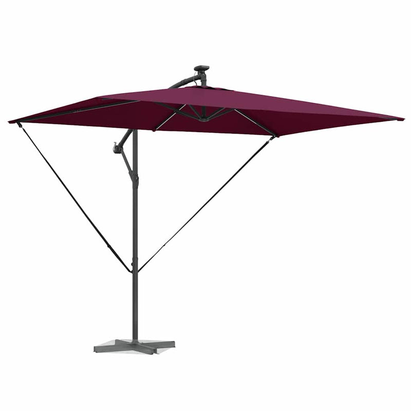 ギャラリービューアに画像をロードする, Vidaxl parasol bordeaux rood 294 x 200 x 270 cm polyester en aluminium
