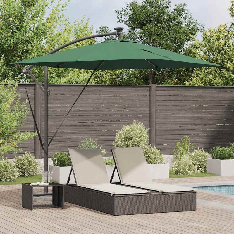 ギャラリービューアに画像をロードする, Vidaxl cantilever banana parasol groen 249 x 249 x 250 cm
