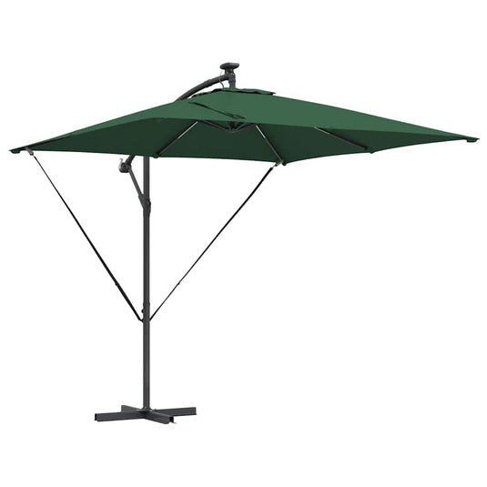 Vidaxl cantilever banana parasol groen 249 x 249 x 250 cm
