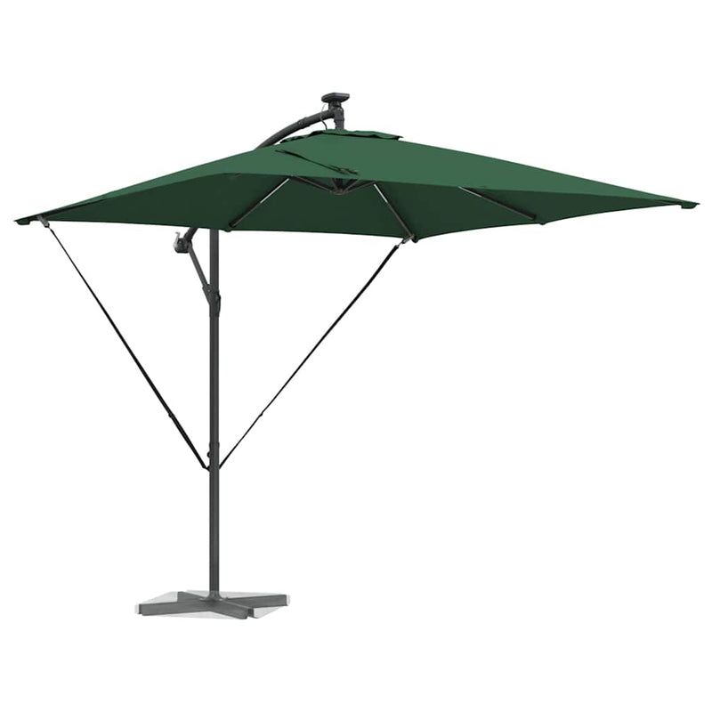 ギャラリービューアに画像をロードする, Vidaxl cantilever banana parasol groen 249 x 249 x 250 cm
