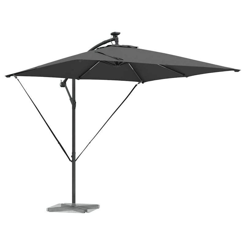 ギャラリービューアに画像をロードする, Vidaxl cantilever banana parasol antraciet 249 x 249 x 250 cm
