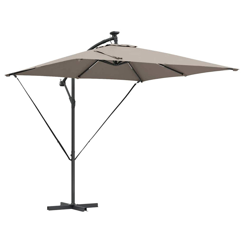 ギャラリービューアに画像をロードする, Vidaxl cantilever banana parasol taupe 249 x 249 x 250 cm
