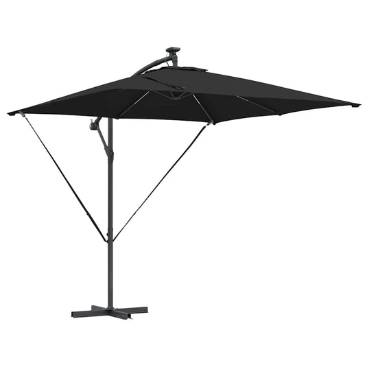Vidaxl cantilever banana parasol zwart 249 x 249 x 250 cm