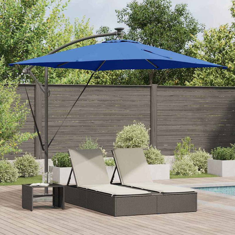 ギャラリービューアに画像をロードする, Vidaxl cantilever banana parasol blauw 249 x 249 x 250 cm
