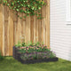 Vidaxl tuin bloempot zwart 90 x 90 x 35 cm koudgewalst staal