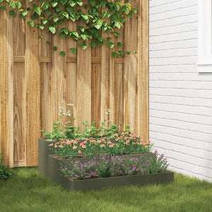 Vidaxl tuin bloempot olijf groen 90 x 90 x 35 cm koudgewalst staal