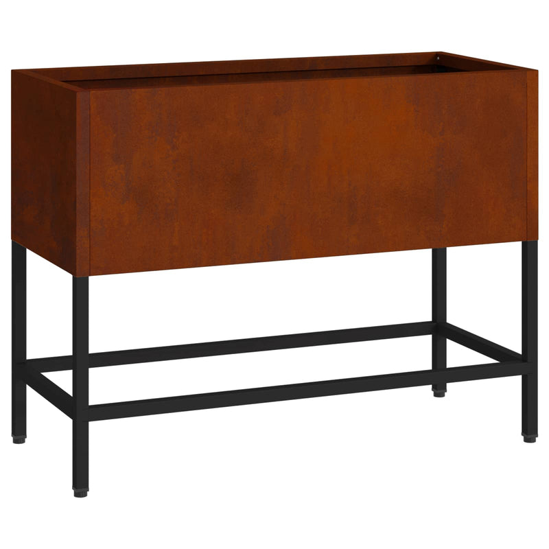 Afbeelding laden in galerijviewer, Vidaxl verhoogde tuin plantbak roestig 60 x 26 x 45 cm cortenstaal
