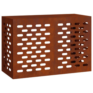 Vidaxl airconditioner hoes roestig 90 x 40 x 60 cm cortenstaal