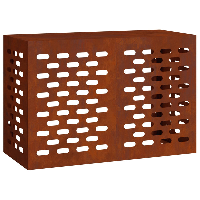 Afbeelding laden in galerijviewer, Vidaxl airconditioner hoes roestig 90 x 40 x 60 cm cortenstaal
