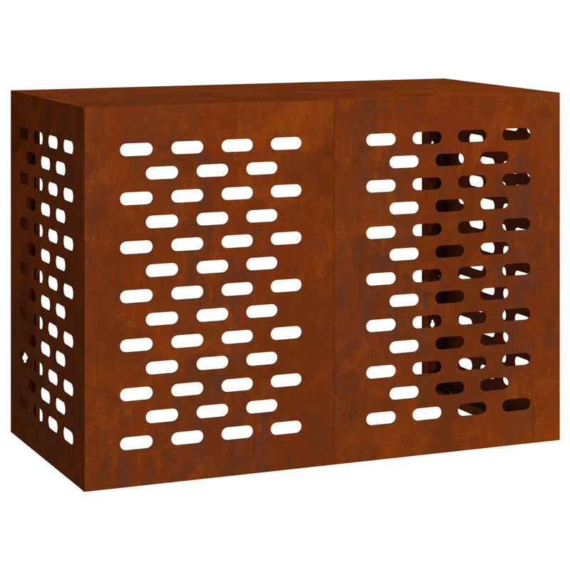 Afbeelding laden in galerijviewer, Vidaxl airconditioner hoes roestig 100 x 50 x 70 cm cortenstaal
