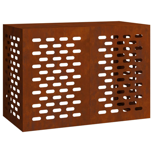Vidaxl airconditioner hoes roestig 100 x 50 x 70 cm cortenstaal