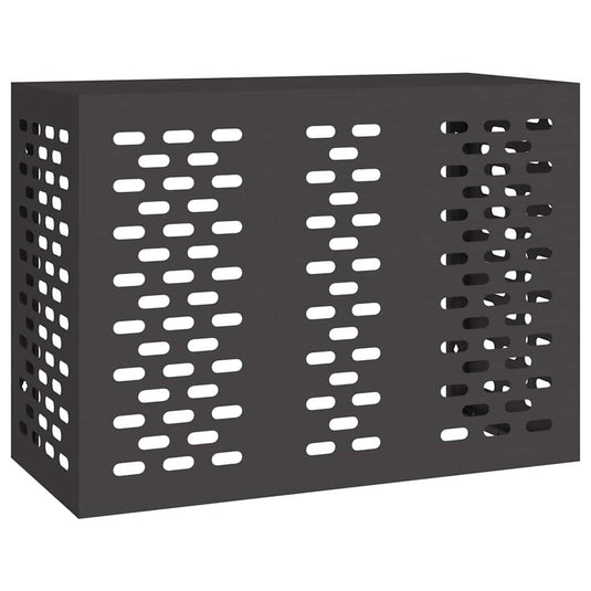 Vidaxl airconditioner hoes zwart 110 x 50 x 80 cm staal